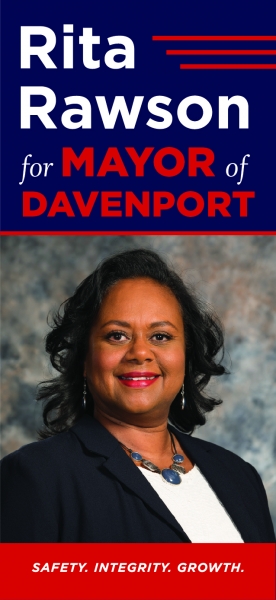 Rita Rawson walk card campaign sample by Liberty bell 