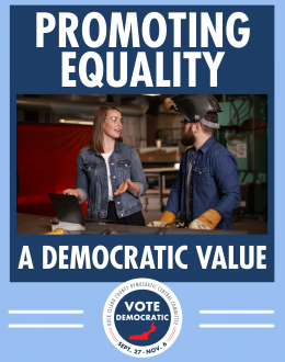 Equality democratic campaign sample by Liberty Bell