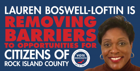 Liberty Bell Rock Island Democratic Committee campaign sample