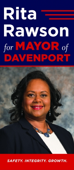 Rita Rawson walk card campaign sample by Liberty bell 